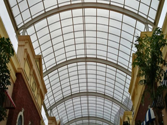 镇江屋面网架顶棚吊装方案